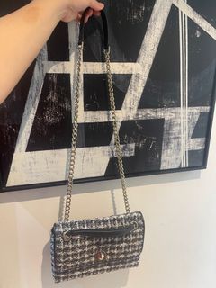 💯 Authentic Kate Spade Natalia Tweed Flap Bag