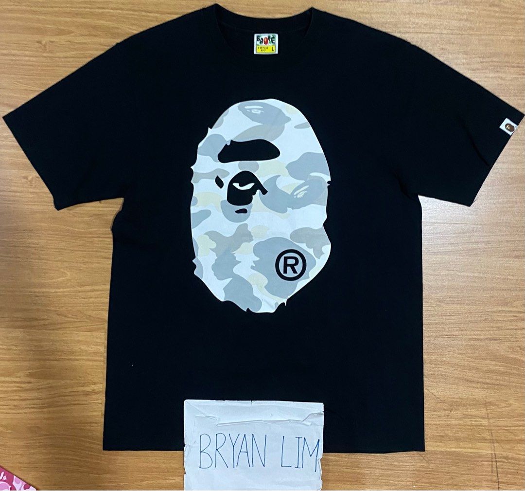 Bape white camo outlet glow in the dark