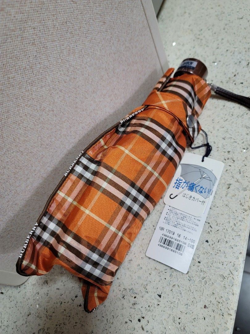 日本Burberry 手動縮骨遮雨傘日本製Made in Japan 購自日本, 興趣及