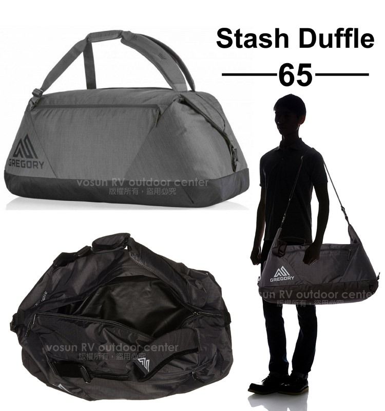 GREGORY Stash Duffel 65L Shadow Black Carousell