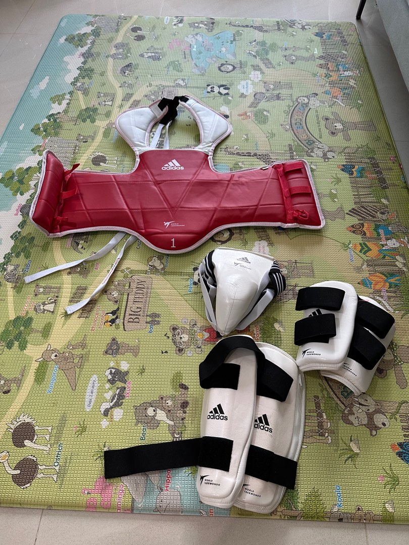 Adidas Taekwondo Sparring Gears Set For Kids, Sports Equipment, Other