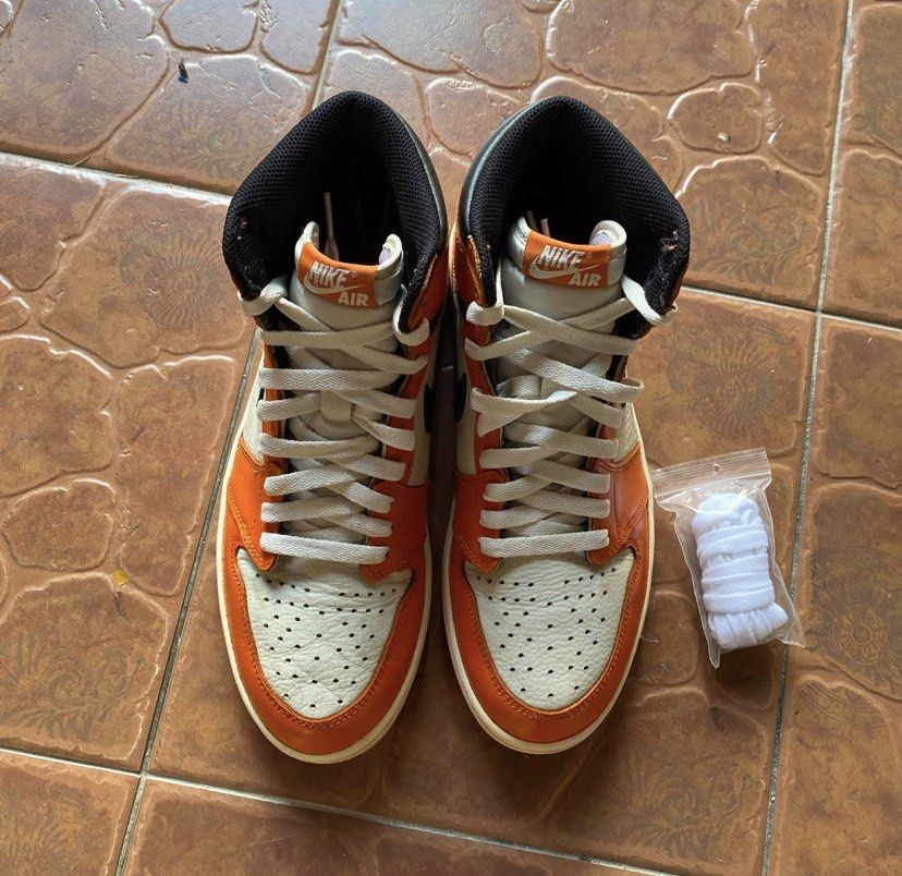 Jordan 1 reverse shattered backboard on feet online