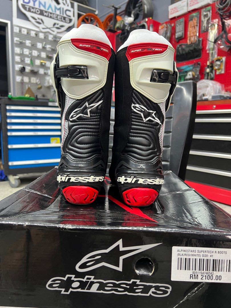 Alpinestar supertech r boots, Motorcycles, Motorcycle Apparel on Carousell