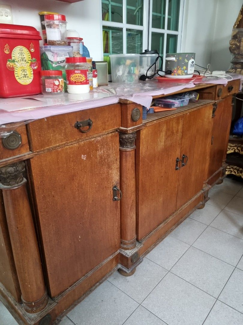 Antique Teak Wood Furniture Drawer, Furniture & Home Living, Furniture