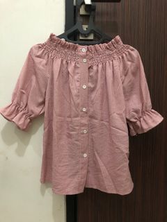 Atasan Stripe Sabrina
