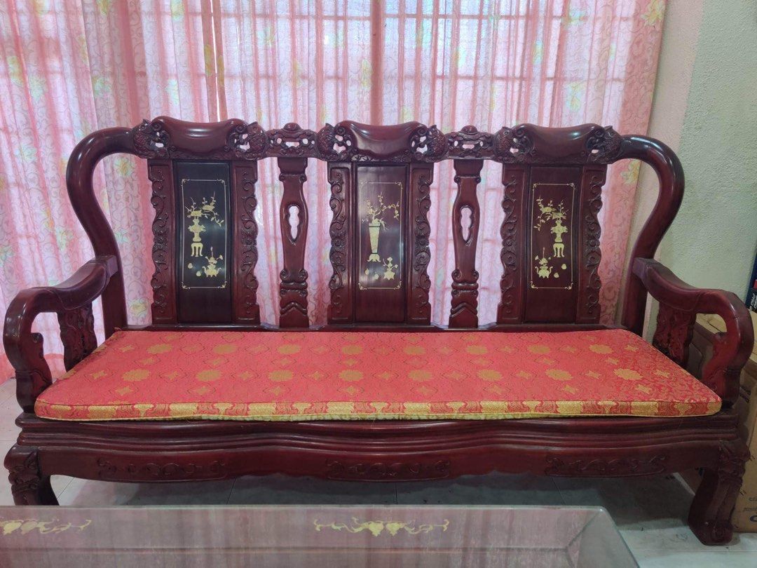 Authentic Chinese Rosewood Sofa Set, Furniture & Home Living, Furniture
