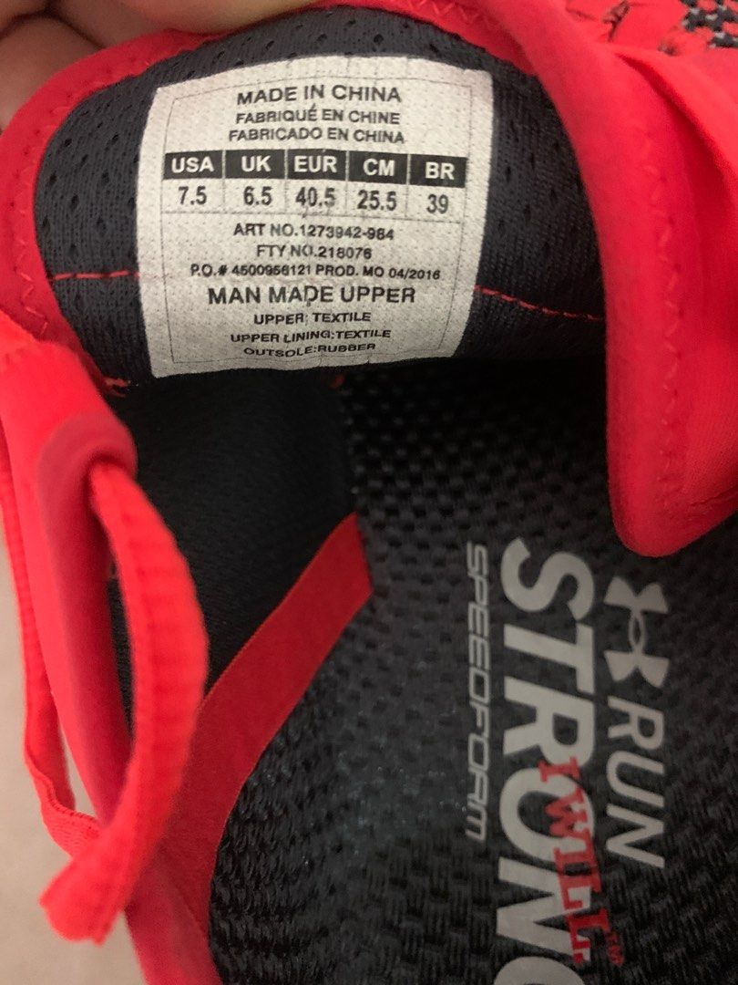 under armor running shoes