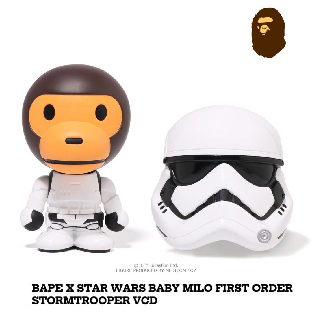 BAPE X STAR WARS BABY MILO FIRST ORDER STORMTROOPER VCD 白武士