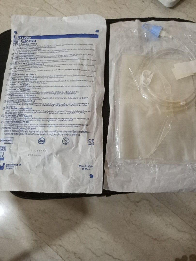 Baxter PD 3L Empty Bag System II, Health & Nutrition, Medical Supplies & Tools on Carousell