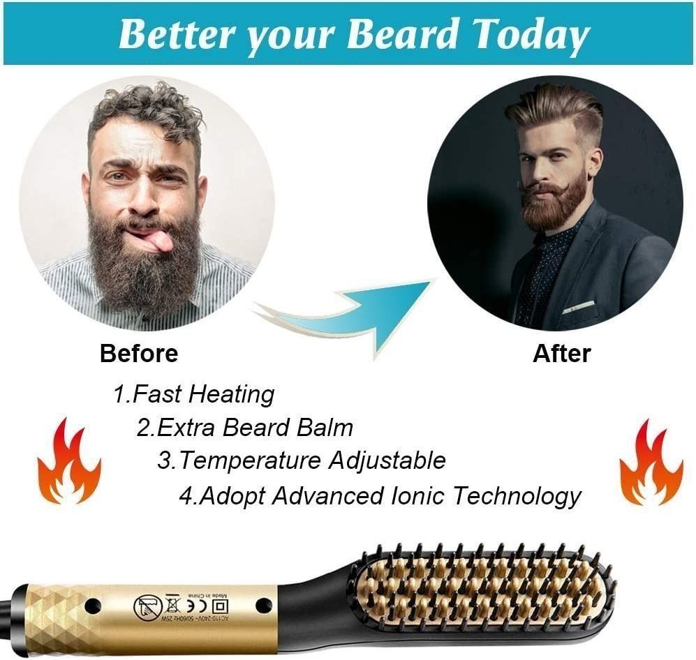 Electric hot best sale comb for beards