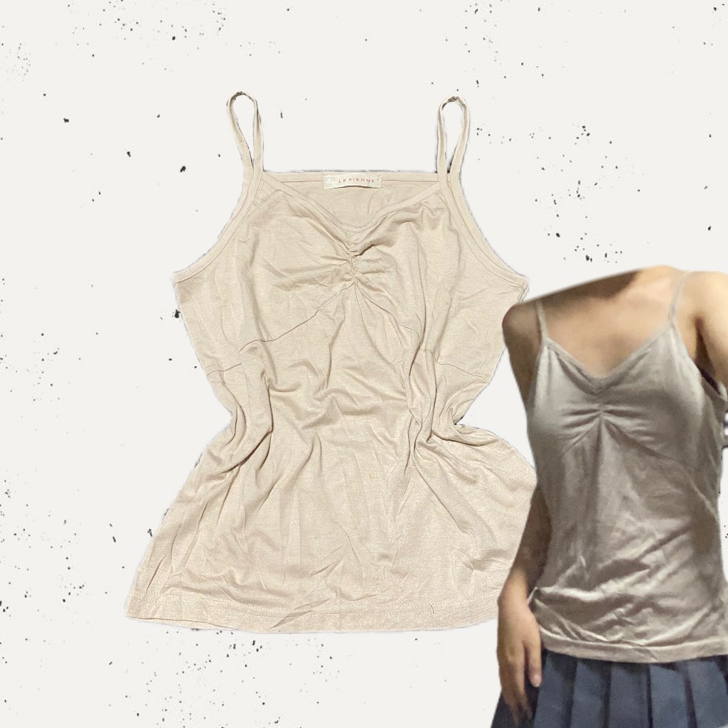 BEIGE CAMI, Women's Fashion, Tops, Other Tops on Carousell
