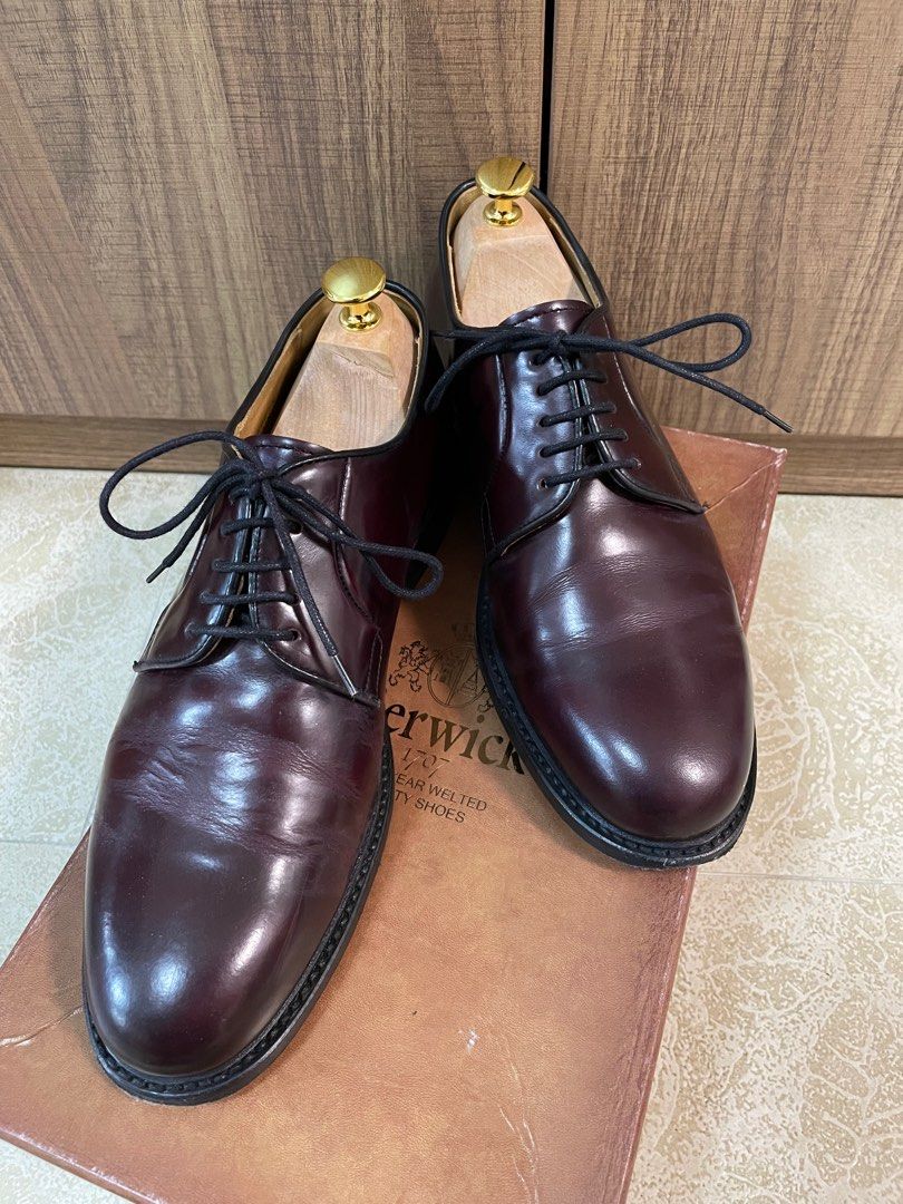 Berwick 1707 Plain Toe Derby Shoes [3680], 男裝, 鞋, 西裝鞋- Carousell