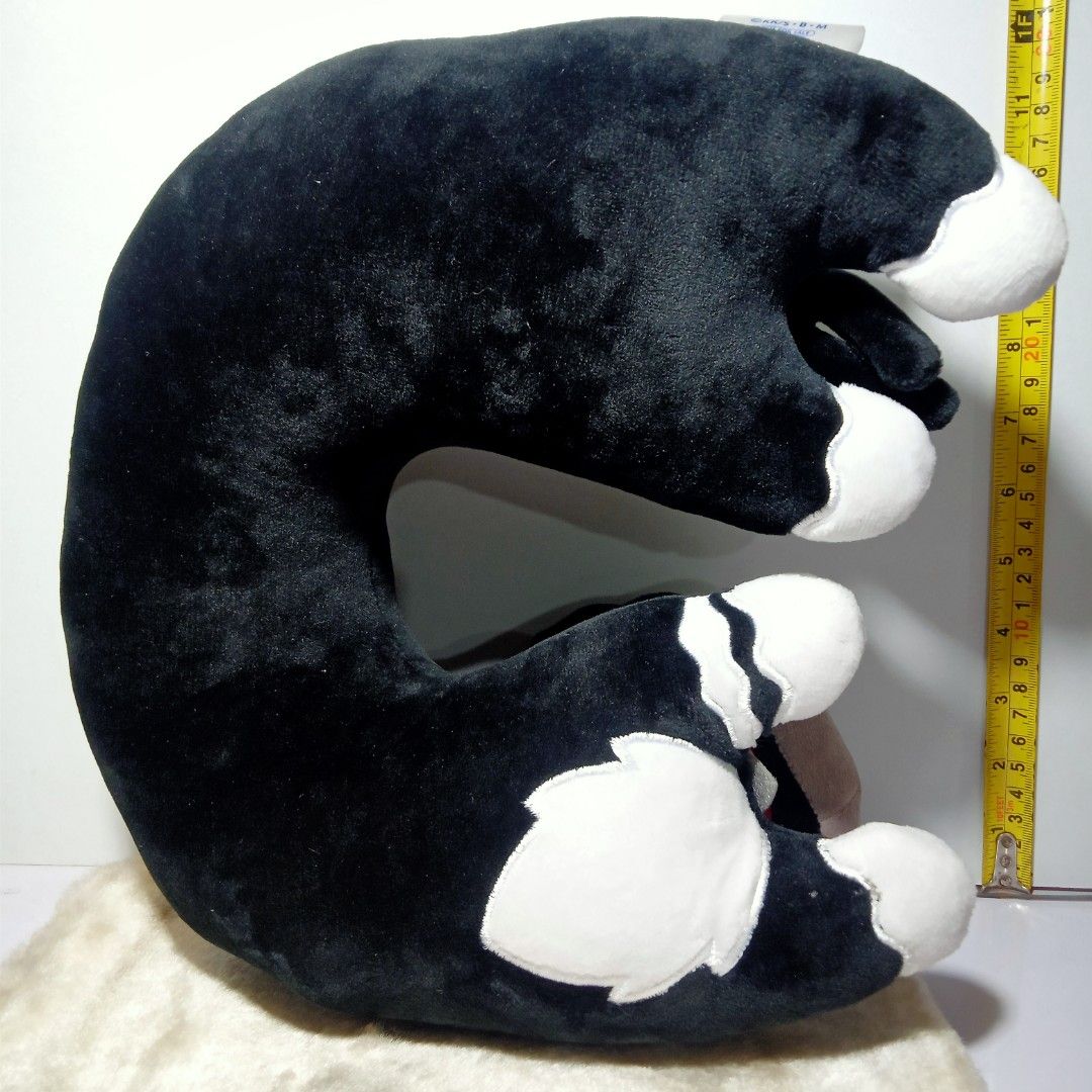 Blue Exorcist KURO Neck Pillow, Hobbies & Toys, Toys & Games on Carousell