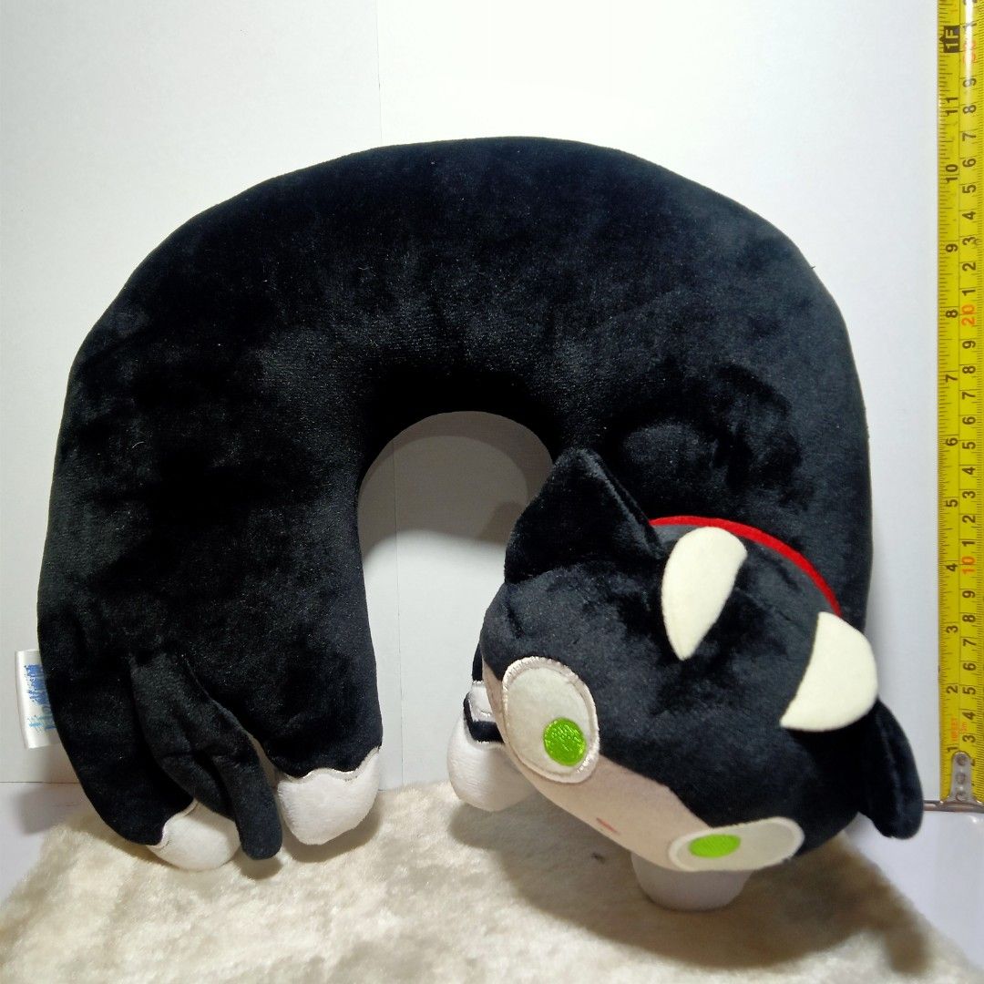 Blue Exorcist KURO Neck Pillow, Hobbies & Toys, Toys & Games on Carousell