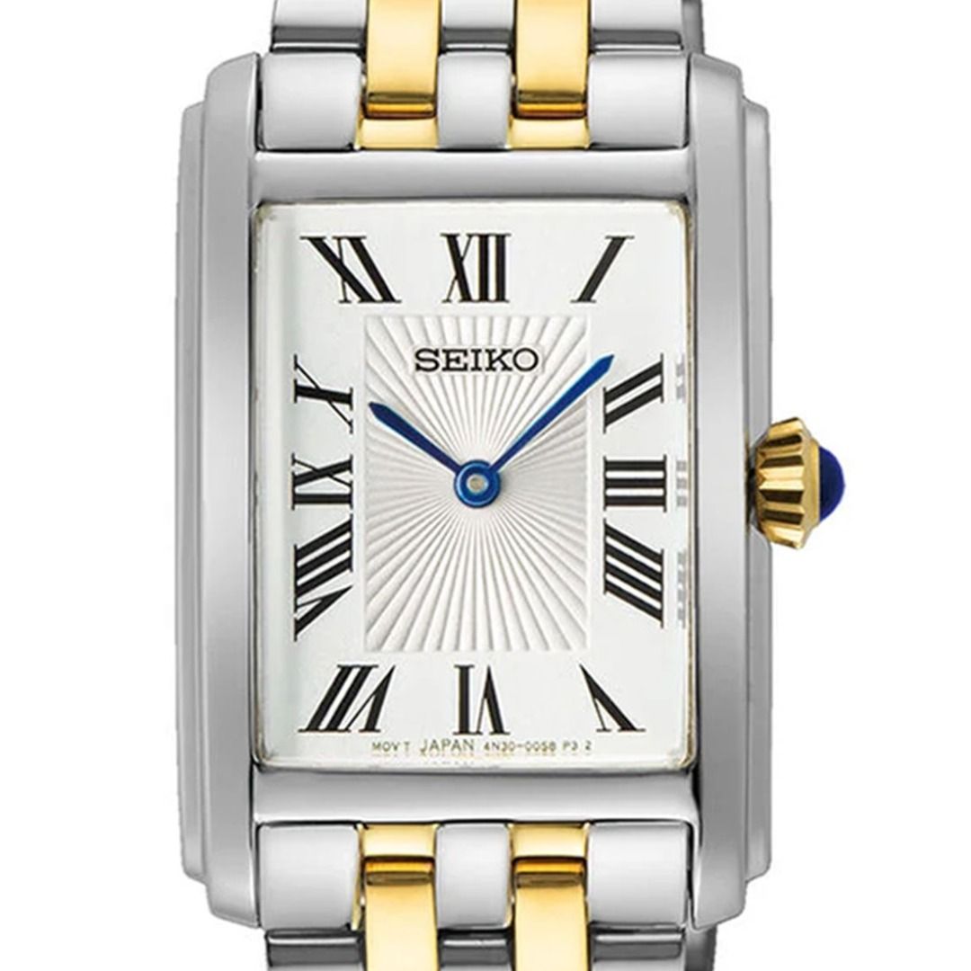 BRAND NEW SEIKO CLASSIC TWO TONE STAINLESS STEEL QUARTZ ANALOG DRESS WATCH SWR087P1 SWR087 SWR087P