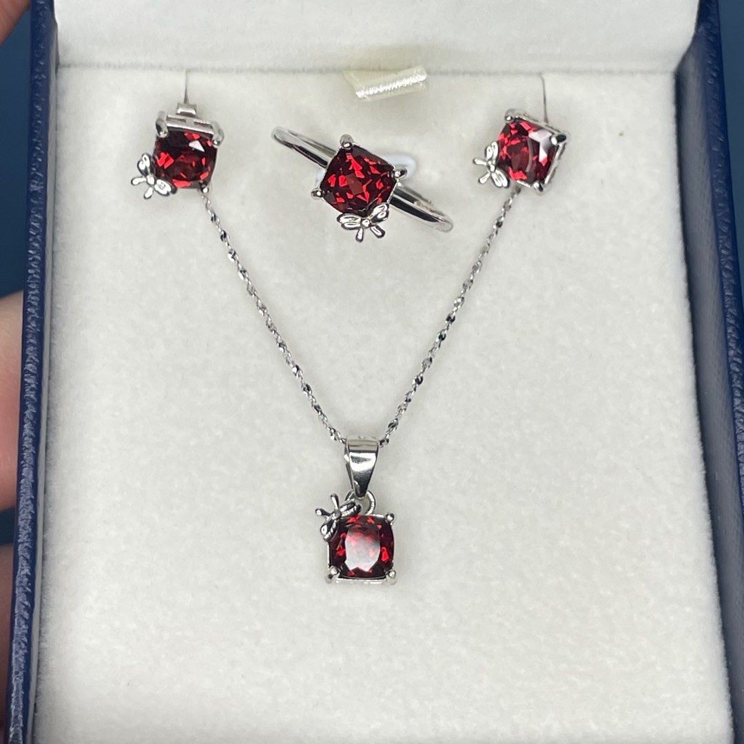 Garnet stone hotsell necklace