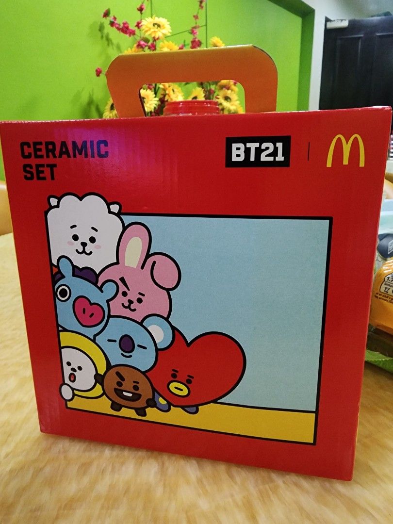 BT21 Ceramic set, Hobbies & Toys, Memorabilia & Collectibles, KWave on