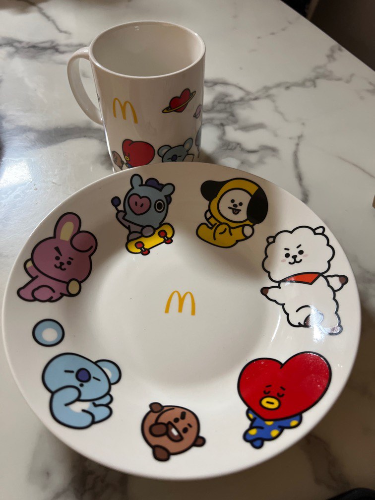 Bt21 ceramic set, Furniture & Home Living, Kitchenware & Tableware