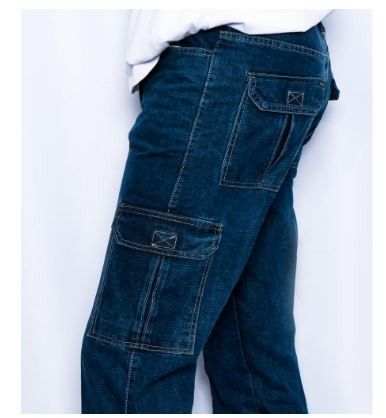 Cargo Denim Jeans 2 Colours Men s Fashion Bottoms Jeans on