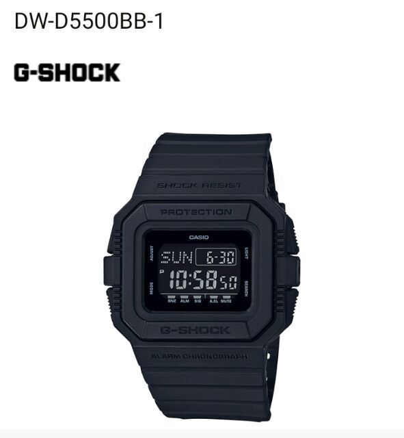 Casio G Shock DW D5500BB Men s Fashion Watches Accessories