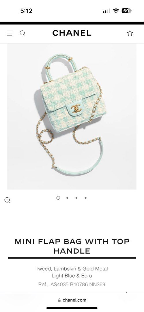 CHANEL MINI FLAP BAG with TOP HANDLE (100%new全新full set/新款), 名牌, 手袋及銀包-  Carousell