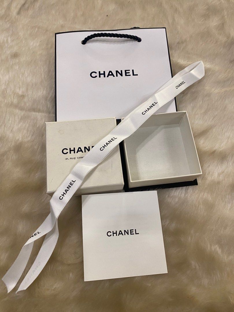 Chanel ribbon and paperbag, Luxury, Accessories on Carousell