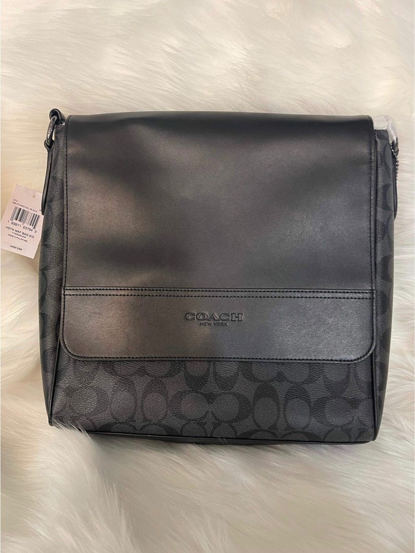 Coach Houston Map Bag in Signature Canvas on Carousell