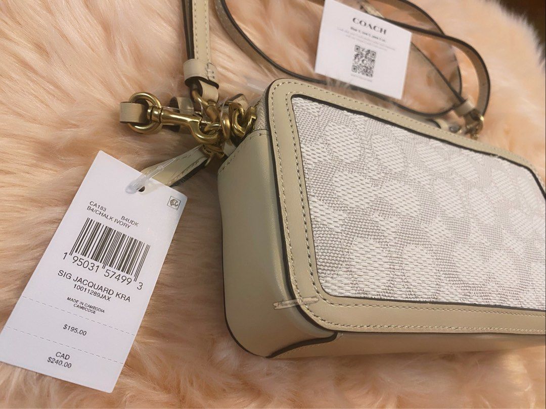 Coach Kira Crossbody In Micro Signature Jacquard