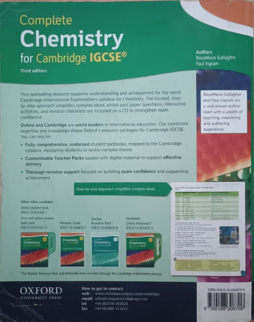 Complete chemistry for cambridge igcse hobbies toys books