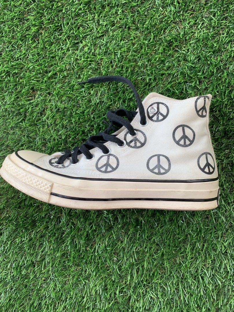 Converse Chuck 70 Hi Unleash Peace Egret Black UK 7 Men s