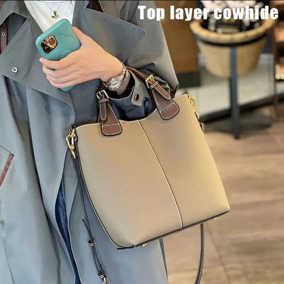 Cowhide Leather Bag (Category: Cross-body Bags) located in Manila. Submitted by concy (Listing ID 1230031070, Image 3). Description: Real Cowhide Leather Bag. ganda ng quality ng leather..