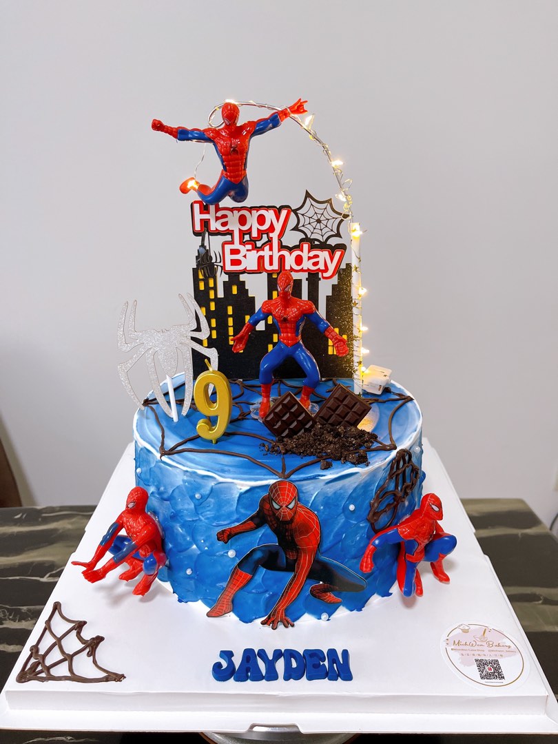 Order Classic Spiderman Mask superhero cake | Gurgaon Bakers