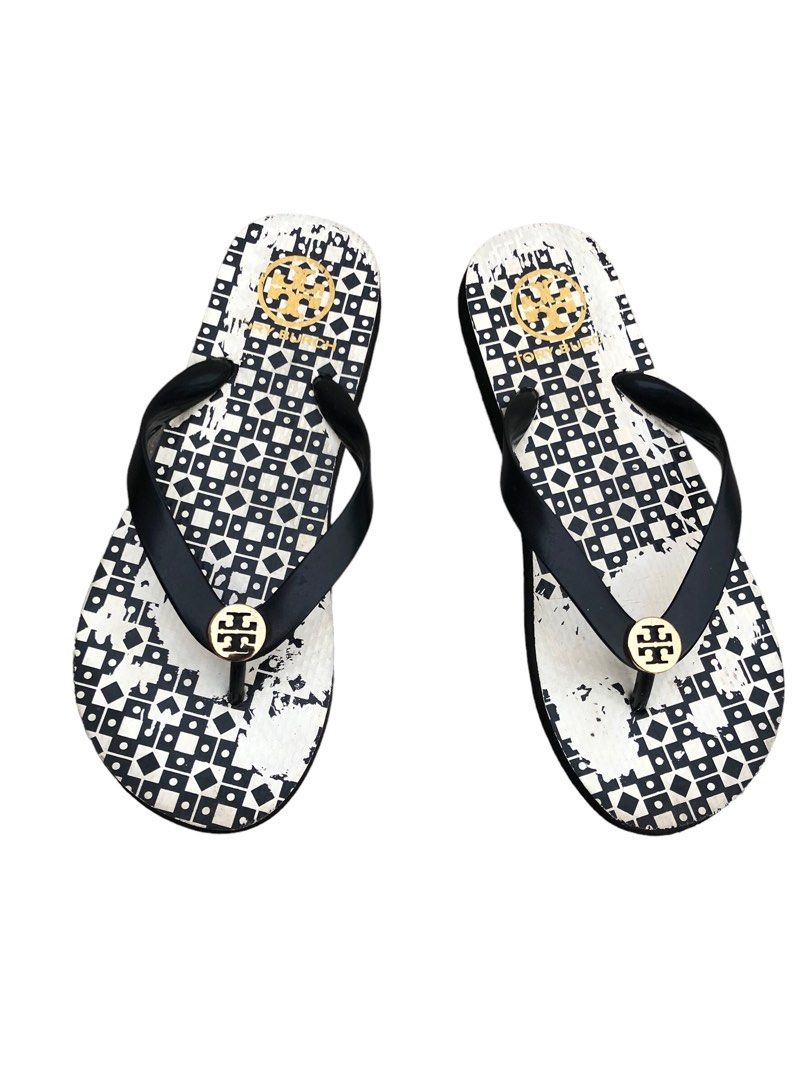 Cute Authentic TORY BURCH Thin Flip Flops Sandals Slippers