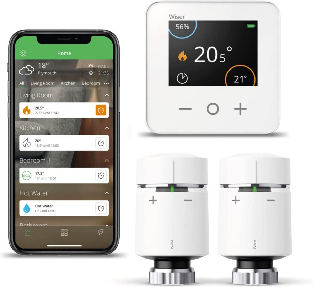 Drayton Wiser Multi-Zone Smart Thermostat and 2 Smart Radiator Thermostat  Kit - Conventional Boilers Only - Heating and Hot Water Control, TV u0026 Home  Appliances, Air Conditioners u0026 Heating on Carousell