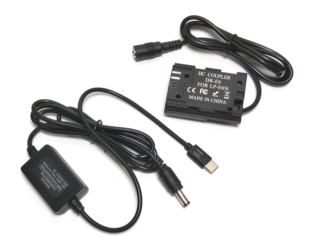 DRRI ACK-E6 Alimentatore USB Con Batteria Fittizia DR-E6 Per Canon EOS 5D Mark II/III/IV, 80D E Altre - 4