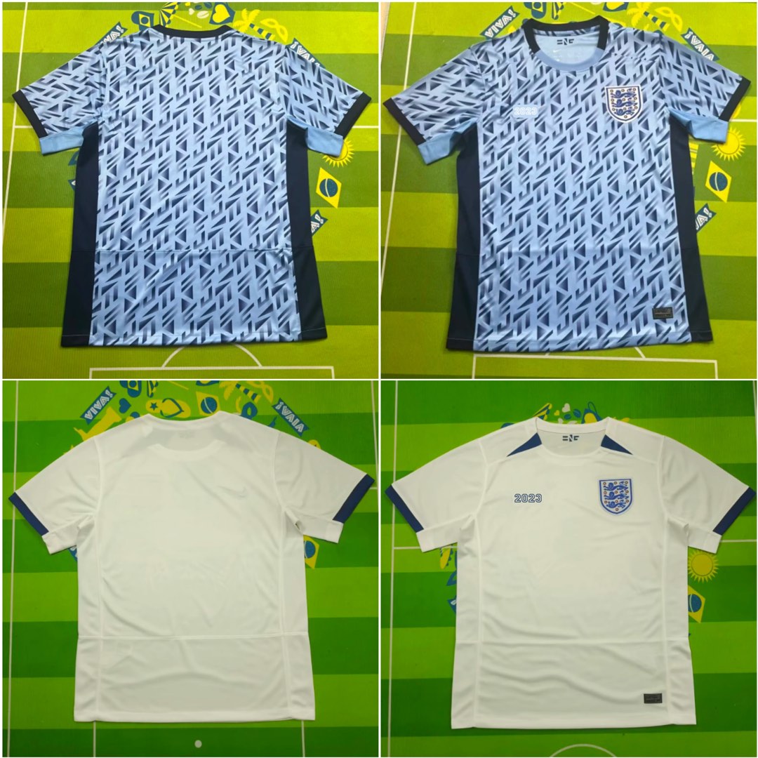 England Jersey 2023 Home Away Football Jersey, Men's Fashion, Tops