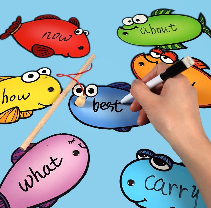 Erasable fishing teaching aid group fish teaching aid magnetic fishing ...