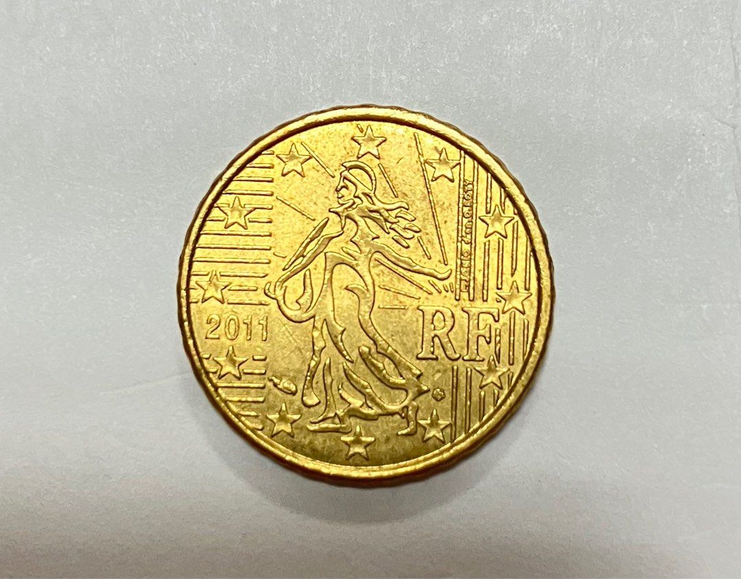 EURO 法國🇫🇷10cent 10歐分歐元硬幣收藏品, 書籍、休閒與玩具, 收藏、紀念品, 錢幣、紙鈔在旋轉拍賣