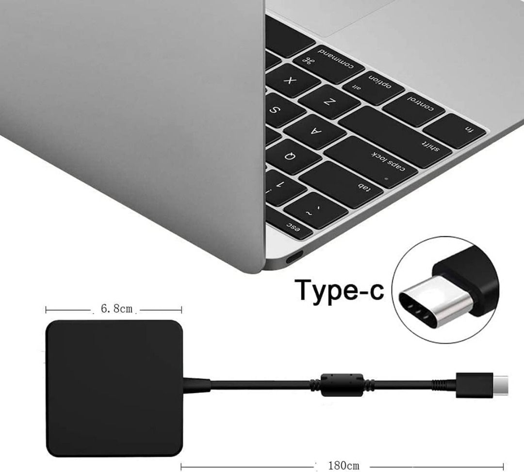 FAKE 45W USBC Laptop Charger, AC Adapter Power Supply for Lenovo,HP