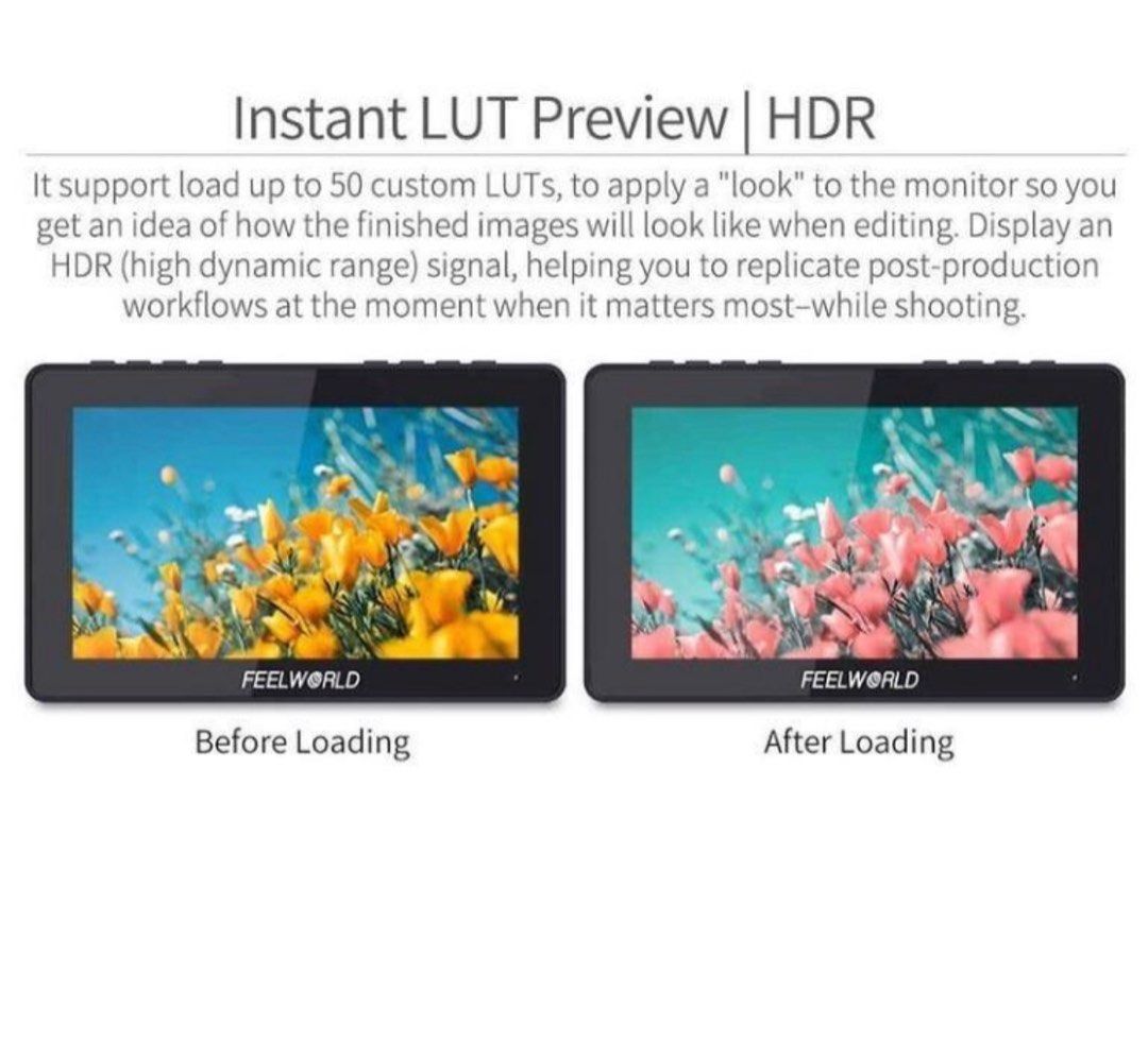 FEELWORLD LUT7 Pro 7-inch Camera Field Monitor - 2200nit 4K HDR With 3D LUT Support