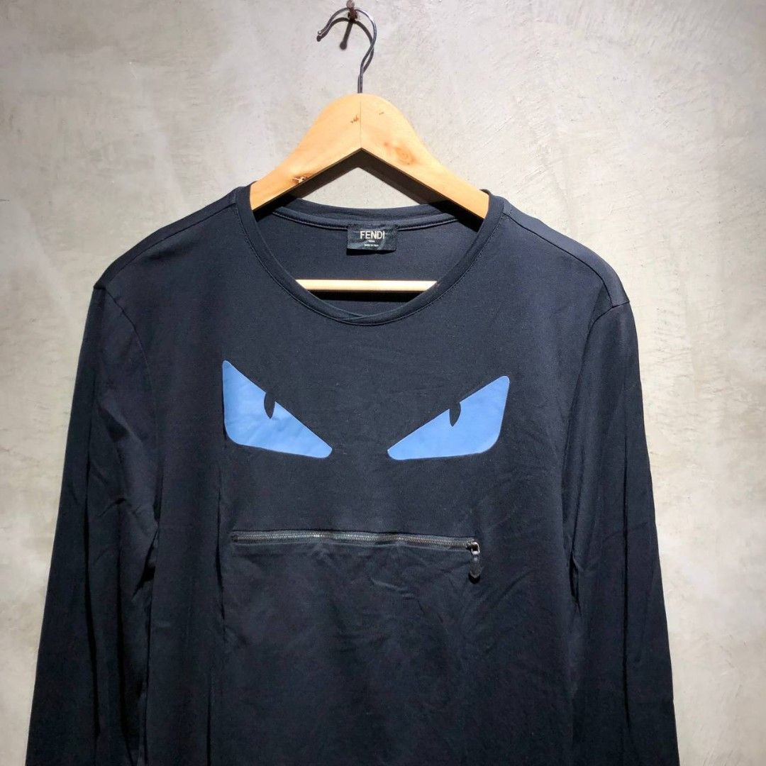 Fendi monster zip t shirt store