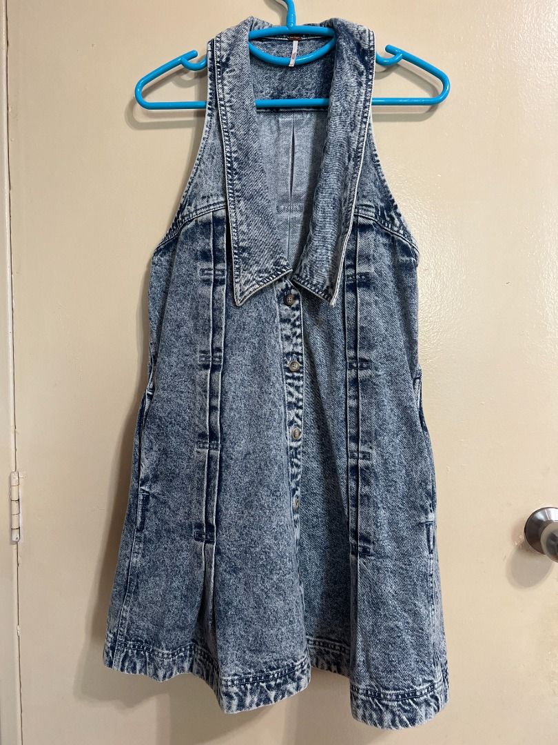 free people katie denim dress Free People Katie Denim Tunic S
