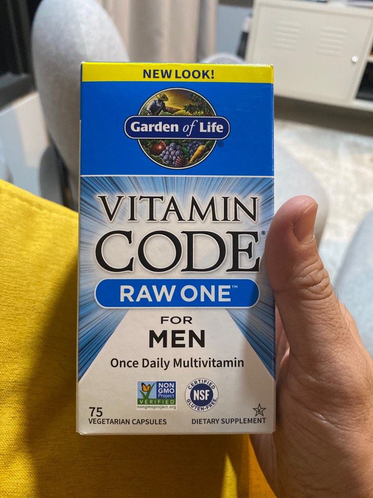 Garden of Life Vitamin Code Raw One for Men, Health & Nutrition