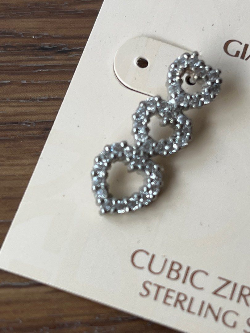 Giani Bernini heart shape earrings Women s Fashion Jewelry