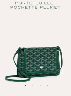 💚Goyard Plumet Crossbody Bag in Green, Women's Fashion, Bags & Wallets,  Cross-body Bags on Carousell