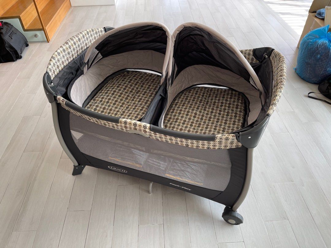 Graco twin pack n store play