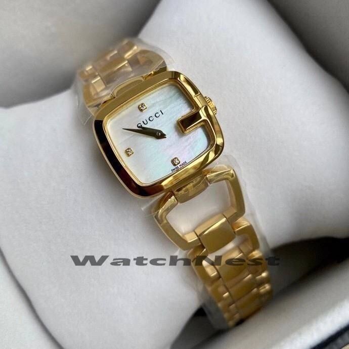 Gucci G-Gucci Ladies Watch Mother Of Pearl YA125513, Luxury