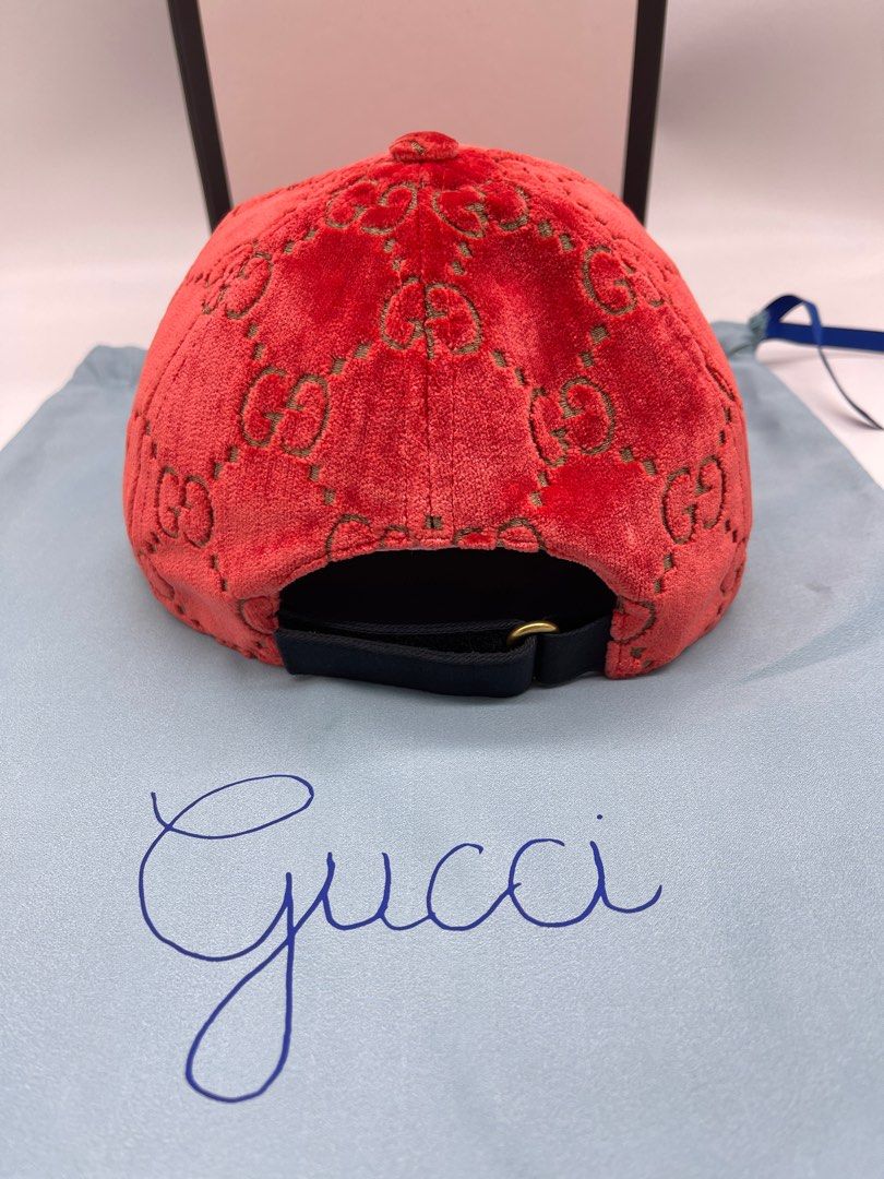 Gg velvet sale baseball cap
