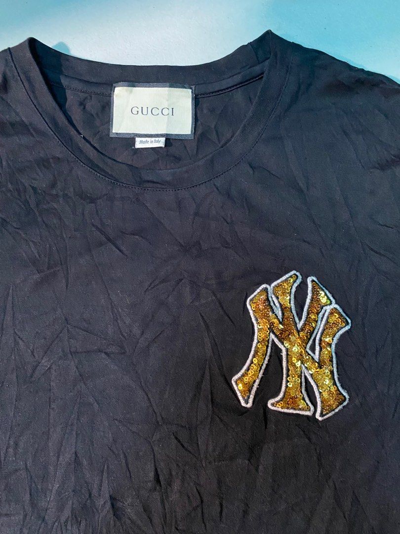 Gucci x NY Yankees shirt, Men's Fashion, Tops & Sets, Tshirts & Polo Shirts  on Carousell