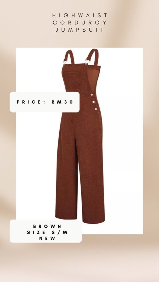 Monki corduroy jumpsuit shop